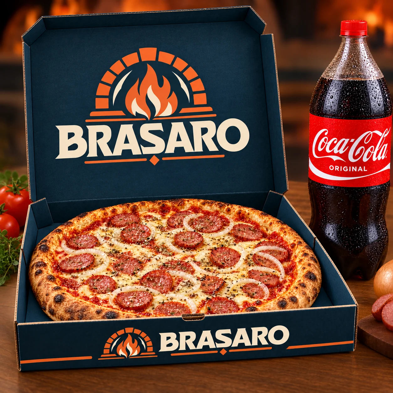 Pizza Calabresa Brasante